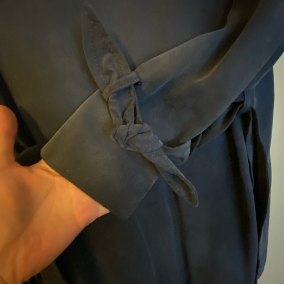 NEW Club Monaco| Trench Coat. Waterfall Collar. - Picture 6 of 11